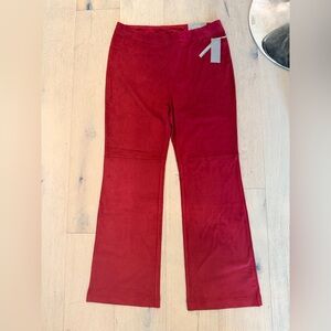 Soft Surroundings Red Boot Cut Pants size L